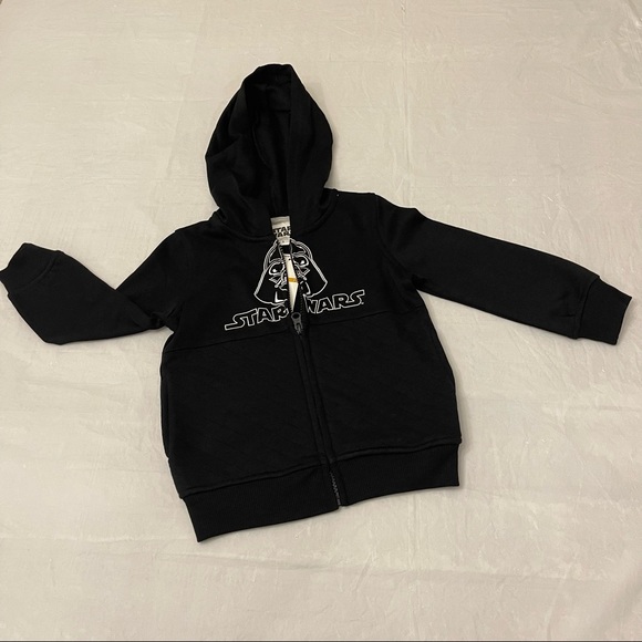 Star Wars Darth Vader Boy 3-pcs Hoodie, T-Shirt & Joggers Set Size 3 NWT - Picture 8 of 13